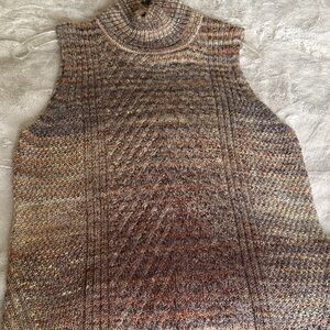 Women's Multicolor Knit Turtleneck Sweater